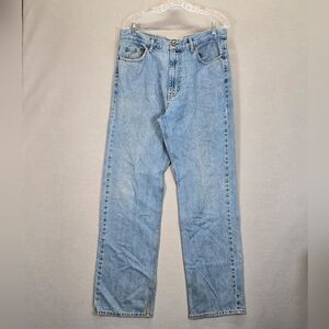 Ivy Crew Jeans Mens 36x34 Blue Denim Straight Leg Outdoors Retro ACTUAL 36x32